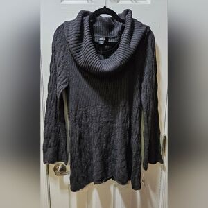 Style & Co Gray Cowl Neck Sweater